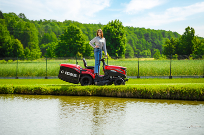 CEDRUS C-TRAC 92HC Rear-Dump Self-Propelled Lawn Mower with 92cm HYDROSTAT RECYCLING VELOPMENTS C-TRAC-92HC EWIMAX OFFICIAL DISTRIBUTOR - AUTHORIZED DEALER CEDRUS