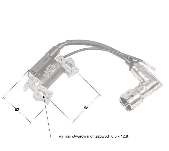 Moduł zapłonowy Loncin cewka LC1P65FE 1P61FE CZĘŚĆ ORYGINALNA 270920312-0001