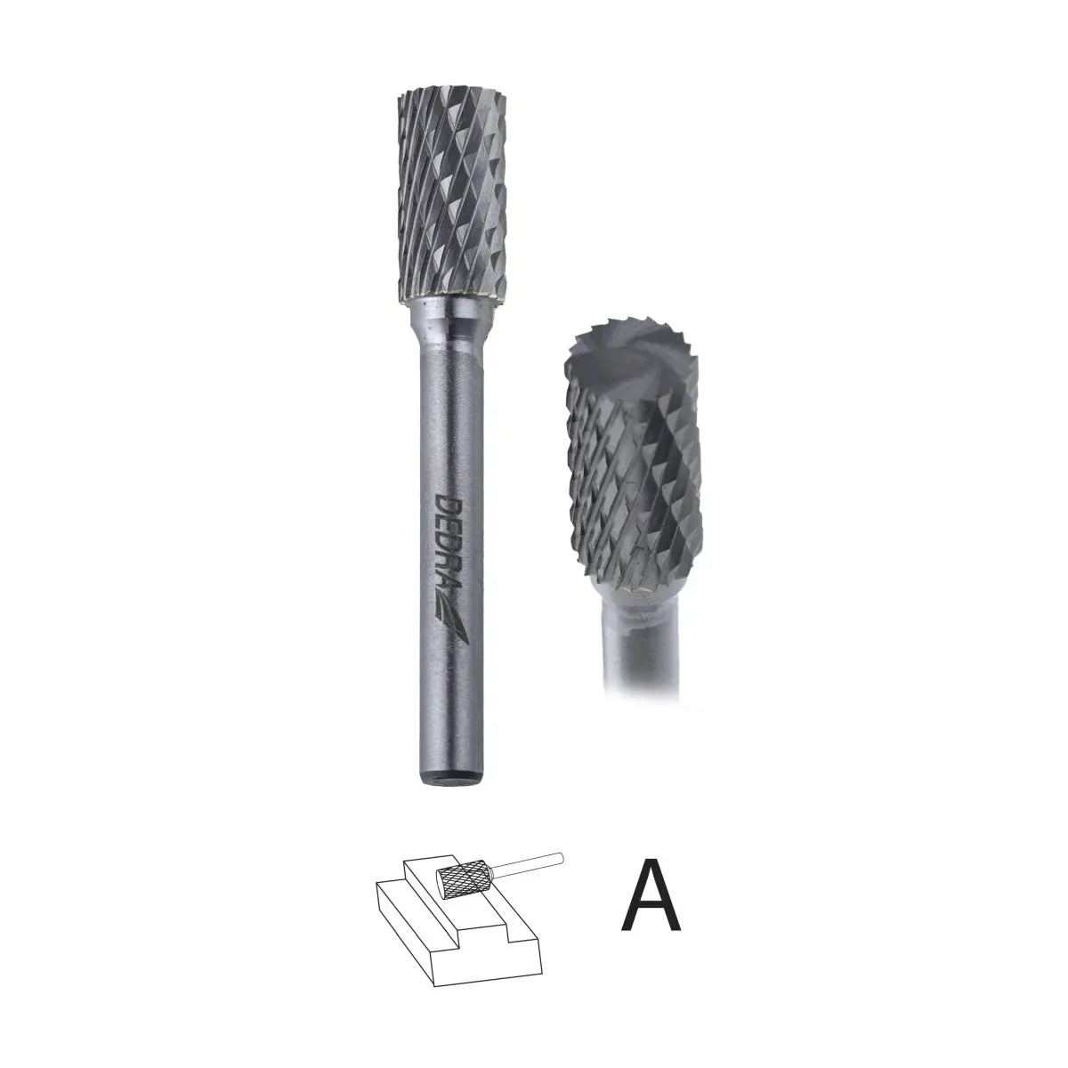 DEDRA DED7948 frez trzpieniowy walcowy A10x20 mm trzpień 6 mm frez palcowy do metalu