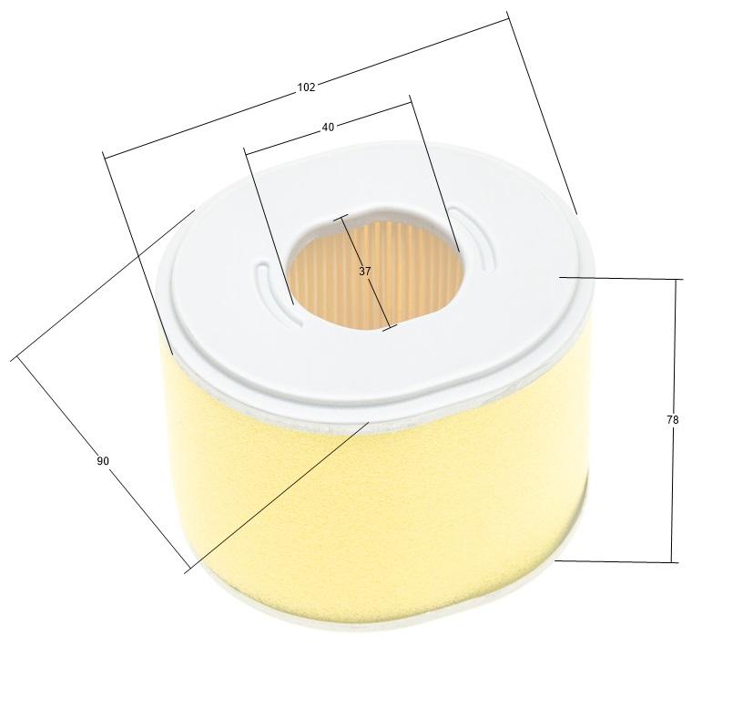 Filtr powietrza Honda GX240 GX270 AT801-HD240-11 widok z góry