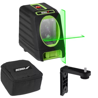 DEDRA MC0903 Laser krzyżowy poziomica laserowa zielony OSRAM niwelator 30/50m IP54