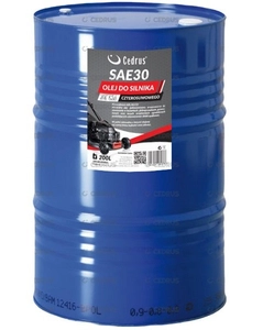 CEDRUS ENGINE OIL SAE30 200L BAG FOR MOTORIZED MOWERS TRAKTORKS AGGREGATES SOILWASHERS NAC,OLEO-MAC,STIHL,B&S Briggs & Stratton,HONDA,SUBARU etc. for four-stroke engines - EWIMAX - OFFICIAL DISTRIBUTOR - AUTHORIZED DEALER CEDRUS