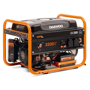 DAEWOO GDA 3500E GENGENATE GENERATOR WITH STARTER 2x16A AVR 3,2kW POWER - OFFICIAL DISTRIBUTOR - AUTHORIZED DAEWOO DEALER