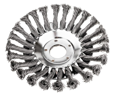 Brush for cleaning paving stones braided wire 152x25.4mm 520075