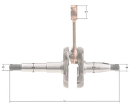 Crankshaft Cedrus saw CEDPS25-12 020420