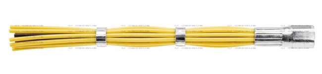 KOVOVÝ DRÁTĚNÝ KARTÁČ CEDRUS FIBRE 900022/L PRO CEDRUS SC02 SPALOVACÍ KARTÁČ ZAMETACÍ KARTÁČ NA ODSTRAŇOVÁNÍ MECHU PLEVELE ČISTIČ DLAŽBY, CHODNÍKŮ