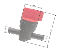 B&S fuel valve 1/4 inch flow zam. 494768 493960 NZ617