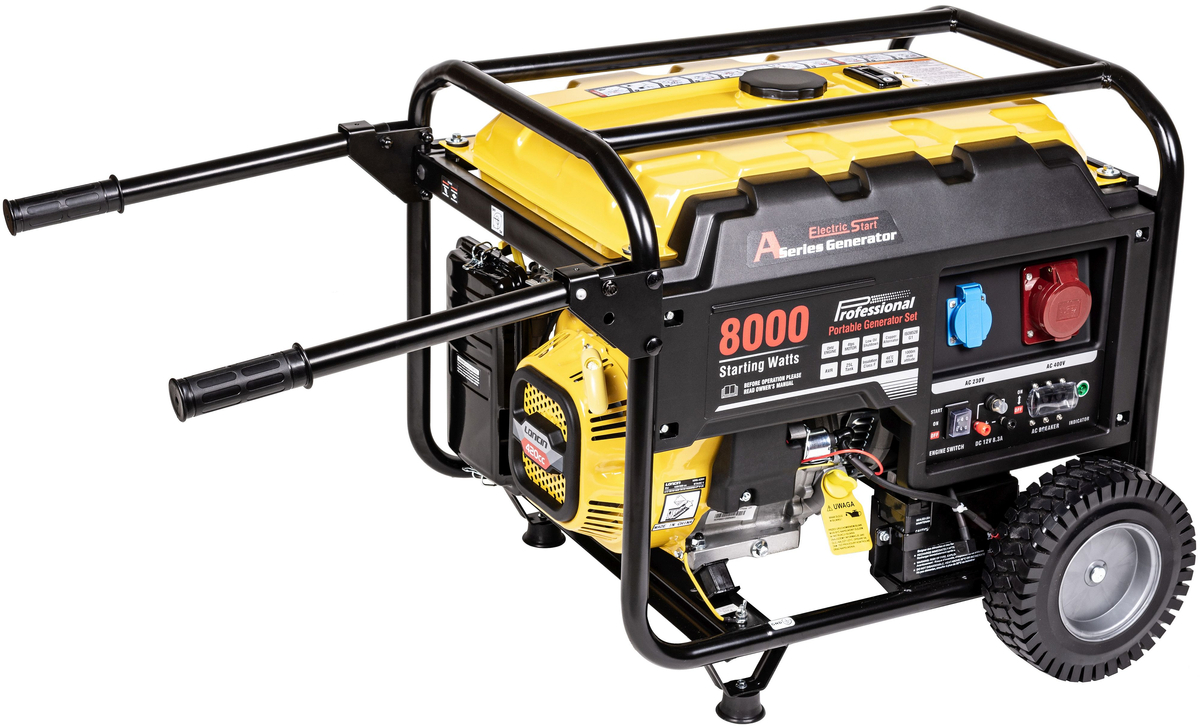LONCIN LC8000D-AS MOCNY AGREGAT GENERATOR PRĄDOTWÓRCZY 230V / 400V AVR 6,5kW - EWIMAX OFICJALNY DYSTRYBUTOR - AUTORYZOWANY DEALER LONCIN