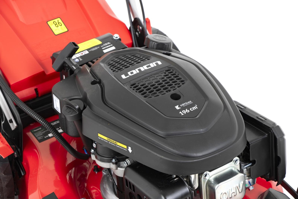 Widok kosiarki Faworyt SH51N200LE-4W1 z tyłu