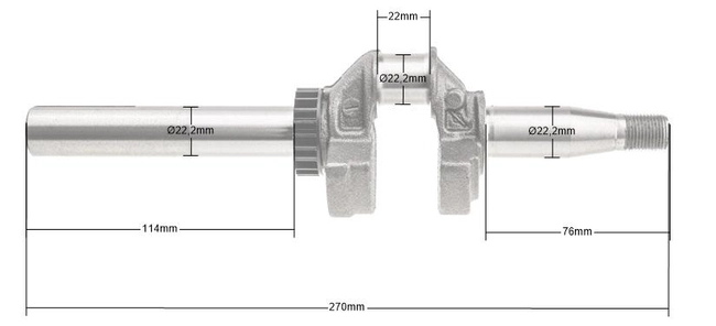 Klikový hřídel B&S Series 450 500 550 OHV ORIGINÁLNÍ DÍL 590538