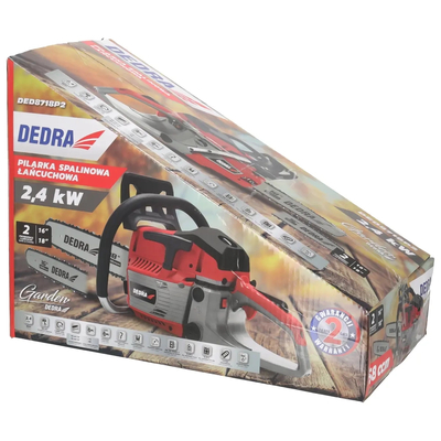 DEDRA DED8718P2 Pilarka spalinowa łańcuchowa 2,4 kW 58cc 16/18" piła motorowa do drewna