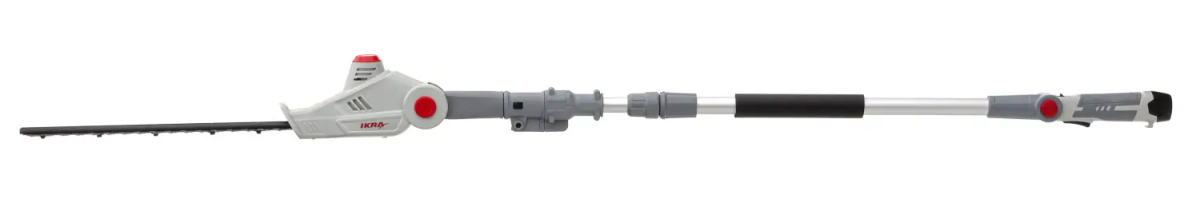 Akumulatorowe nożyce do żywopłotu 12 V na wysięgniku IATHS 1241 – widok ogólny