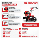 LONCIN L103 1WG5.2-120FQ-ZA GLEBOGRYZARKA SPALINOWA KULTYWATOR 10 KM / 103cm - EWIMAX - OFICJALNY DYSTRYBUTOR - AUTORYZOWANY DEALER LONCIN