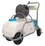 MASTERCUT KF-60-C2 OPRYSKIWACZ WÓZKOWY ELEKTRYCZNY AKUMULATOROWY JEZDNY TACZKOWY WÓZKOWY NA KOŁACH 60L 12V 12AH