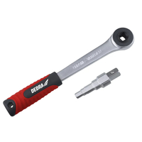 Ratchet screw wrench, 1/2" shank, 2-pc set.