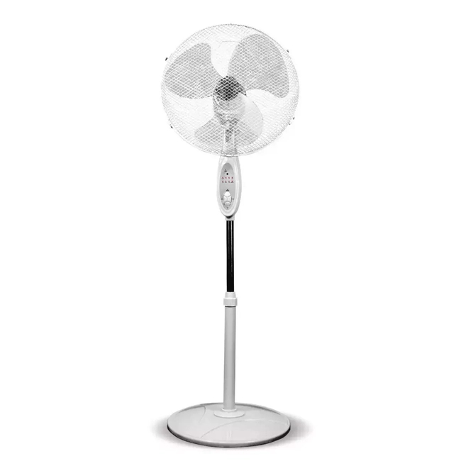 DESCON DA-1611 40W STANDING FAN, 16", WHITE