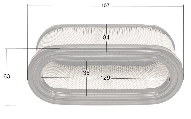 Loncin air filter without sponge LC1P92F ORIGINAL PART 180120127-0001