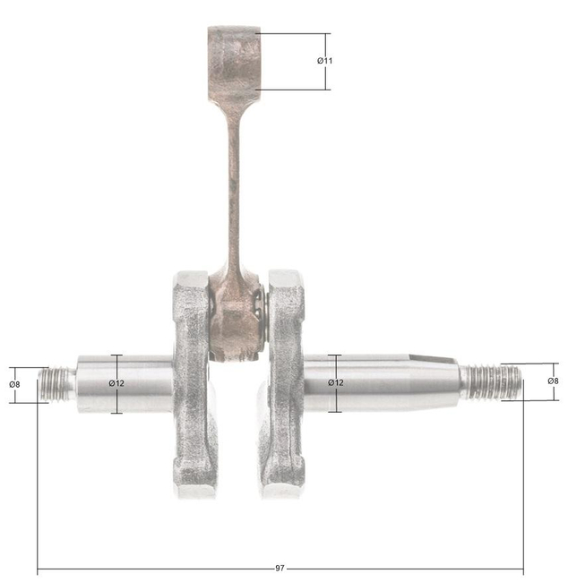 Kawasaki TJ27E crankshaft 49119-2230