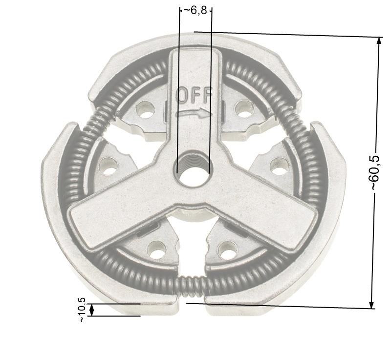 Sprzęgło NAC CS3800 pilarki marketowe NZ298 - zdjęcie 1