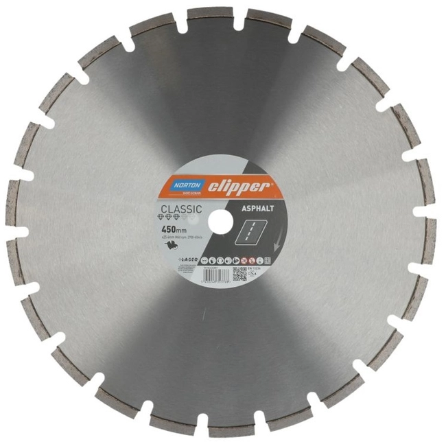 NORTON CLIPPER NORTON CLASSIC ASPHALT LASER DIAMANT TARGET 500mm X 25,4mm FOR ASPHALT FOR NORTON CLIPPER CS1 OFICIÁLNÍ DISTRIBUTOR - AUTORIZOVANÝ PRODEJCE NORTON CLIPPER