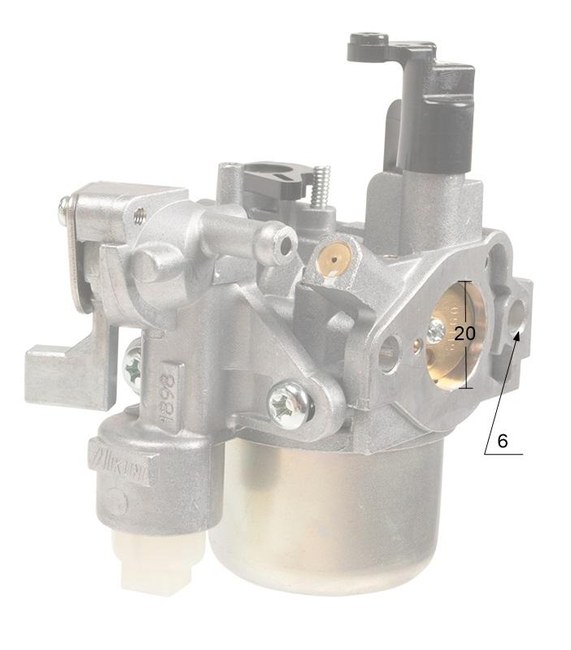 Robin carburetor EX17;EP17;EP16 ORIGINAL PART 0001100070