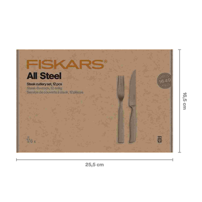 Set of steak cutlery 12 pcs. All Steel 1071627