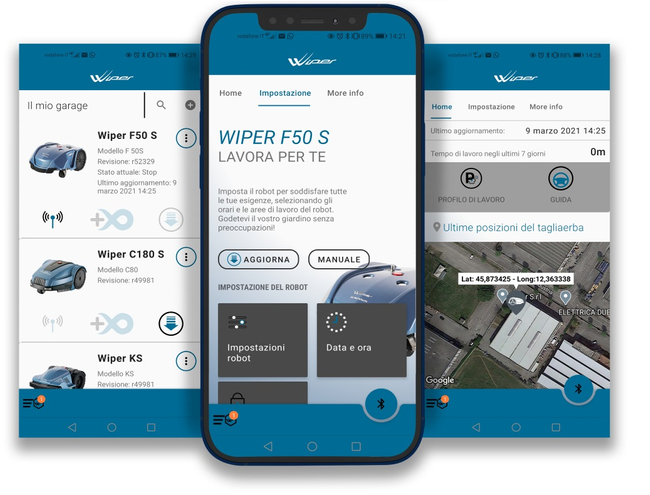 WIPER ECOROBOT IKE S AUTOMATICKÝ ŽACÍ ROBOT 1000m2 GSM, GPS 20-5420-10 - Oficialní distributor - autorizovaný prodejce WIPER