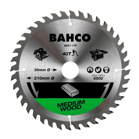 BAHCO wood circular saw blade for portable and bench top circular saws 140mm, rough wood 8501-4