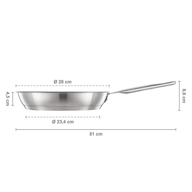 Patelnia 28 cm All Steel 1064745