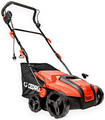 CEDRUS WE38 GREEN AREATOR 2-in-1 AERATOR + 2 ROLLERS 1800W / 38cm CEDWE38 - EWIMAX - OFFICIAL DISTRIBUTOR - AUTHORIZED DEALER CEDRUS