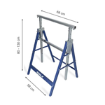 Ewimax N1102A Kobyłka regulowana 200 kg, stojak budowlany, kozioł roboczy 80-130 cm