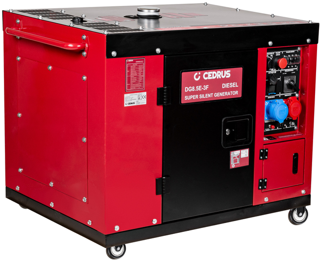 CEDRUS DG8.5E-3F GENERATOR GENERATOR 8.5kW / 18hp 230/400V AVR SILENT VERSION CEDRUS 8.5 kW KD1100F DIESEL