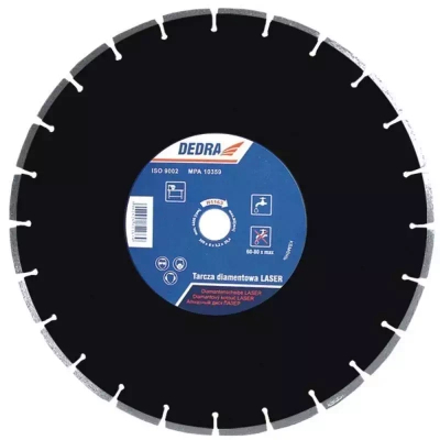 DEDRA H1183 tarcza diamentowa laser do asfaltu 350x25,4 mm segmentowa do przecinarki pilarki