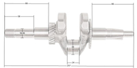 Loncin LC50ZB60-4.5Q LC168F-2 crankshaft ORIGINAL PART
