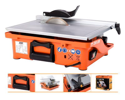 NORTON CLIPPER TT200 EM TILE CUTTING SAW CERAMIC TILE CONSTRUCTION SAW + CARRYING CASE OFFICIAL DISTRIBUTOR - AUTHORIZED NORTON CLIPPER DEALER