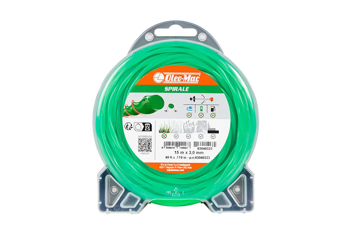 ŻYŁKA TNĄCA OLEO-MAC 3,0/15 M SPIRALE, BLISTER 63040323