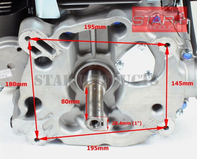 SILNIK LONCIN LC1P88F / EMAK K1250 DO TRAKTORKA SPALINOWY BENZYNOWY 12 KM 413 cm3 JEDNOCYLINDROWY WAŁ PIONOWY WALCOWY 25,4 mm MOTOR HONDA ,VANGUARD , BRIGGS , KOHLER, KAWASAKI