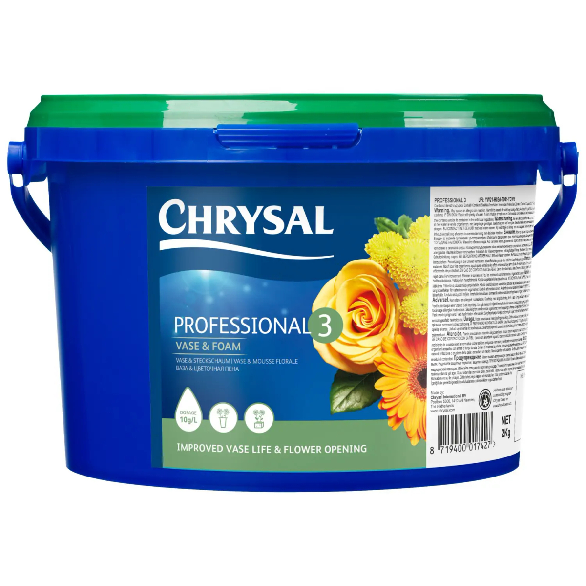 CHRYSAL PROFESSIONAL 3 – 2KG DO GĄBKI I GOTOWYCH KOMPOZYCJI / DO GIPSÓWKI OO-POKACN