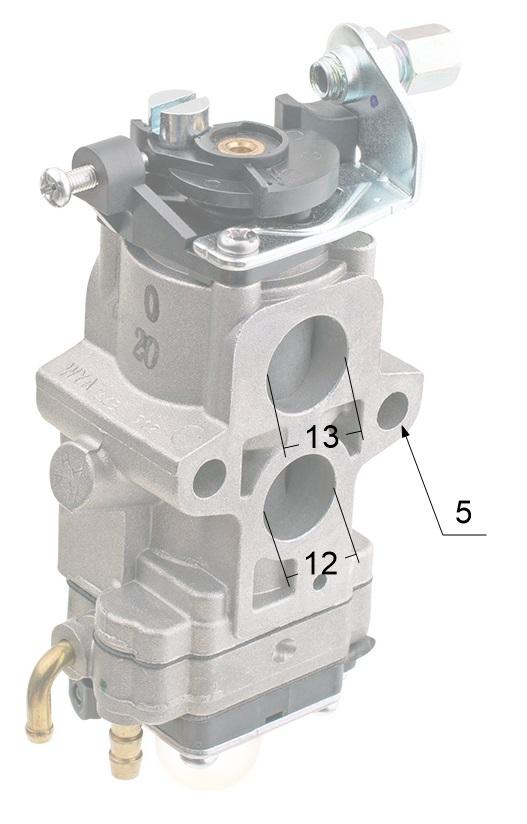 Gaźnik Komatsu Zenoah EBZ8000/dmuchawy/ WYA-44 - widok z tyłu