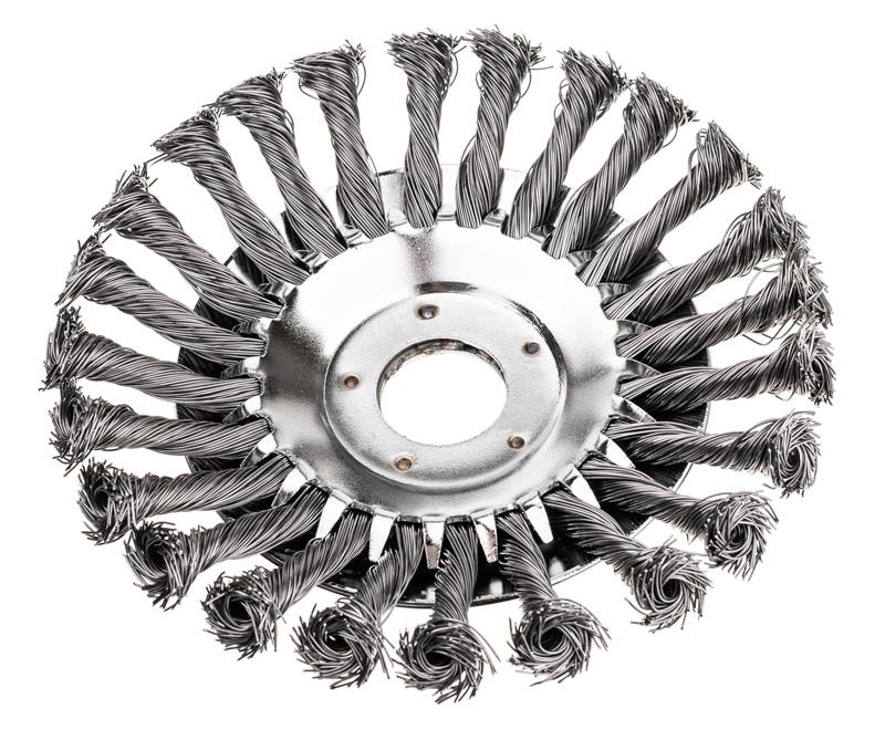 Szczotka do czyszczenia kostki brukowej 152x25.4 mm 520075 - widok od strony mocowania