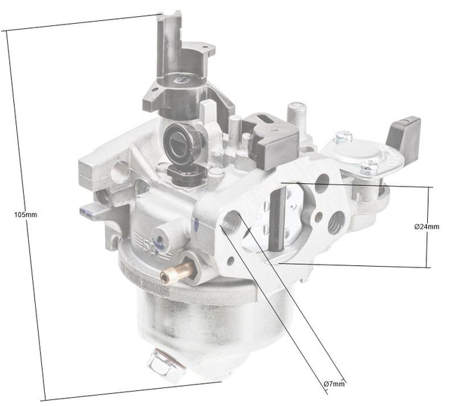 Gaźnik Loncin G200F zamiatarka ZM02 ZM04 ZM06 CZĘŚĆ ORYGINALNA 170021087-0001