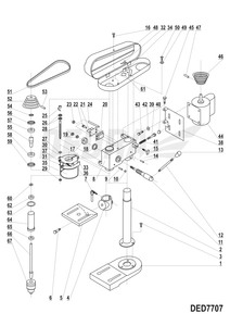 DEDRA MOVING TABLE PLATE