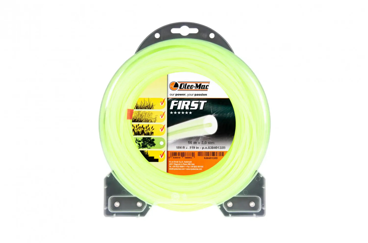 ŻYŁKA TNĄCA OLEO-MAC 3,0/56M FIRST 2-WARSTWOWA PROFIL OKRĄGŁY, BLISTER 63040138B