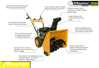 MASTERCUT KCM24-F ODŚNIEŻARKA SPALINOWA PŁUG DO ŚNIEGU ŚNIEŻNY ODŚNIEŻARKI WIRNIKOWA DWUSTOPNIOWA Z NAPĘDEM 5.5 KM MASTER SNOW PRO