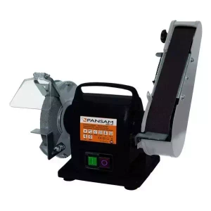 PANSAM A067140 Szlifierka stołowa taśmowa tarczowa 200W 150x20 mm ostrzałka