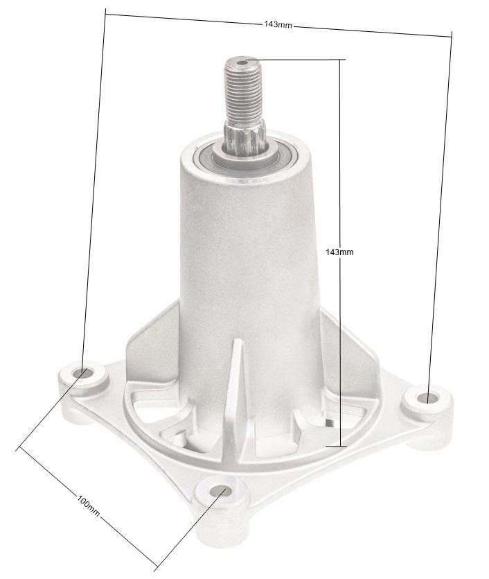 Adapter kosiarki Husqvarna CTH RO16254 – wymiary poglądowe