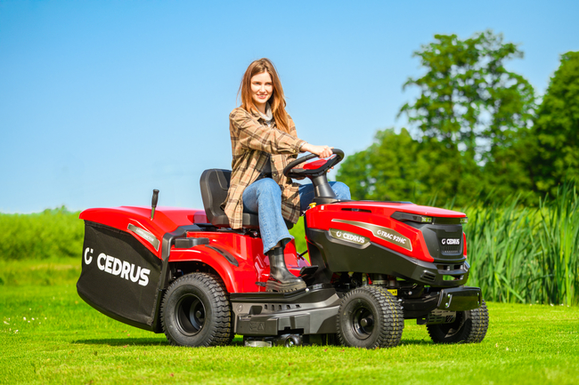 CEDRUS C-TRAC 92HC Rear-Dump Self-Propelled Lawn Mower with 92cm HYDROSTAT RECYCLING VELOPMENTS C-TRAC-92HC EWIMAX OFFICIAL DISTRIBUTOR - AUTHORIZED DEALER CEDRUS