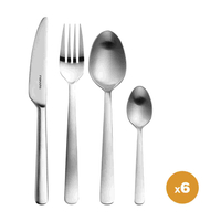 Fiskars Functional Form 1071624 zestaw sztućców matowy 24 szt dla 6 osób