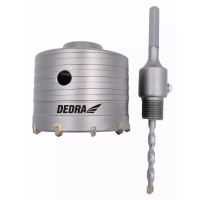 DEDRA DED1507-X Wiertło koronkowe HM/TCT 100 mm HEX, otwornica koronka do betonu i cegły