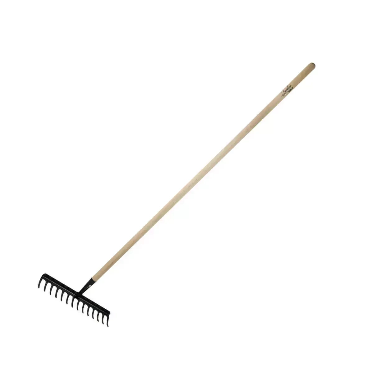 DEDRA 80C051 zesílené zahradní hrábě s 14 zuby na listí a trávu, 132 cm